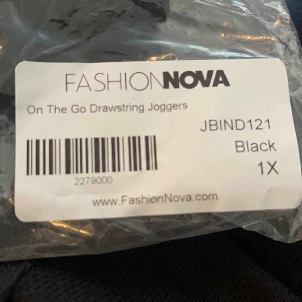 Black Drawstring Joggers